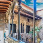 Inner Courtyard And Cloister Of Museu Picasso, Barcelona, Catalonia, Spain