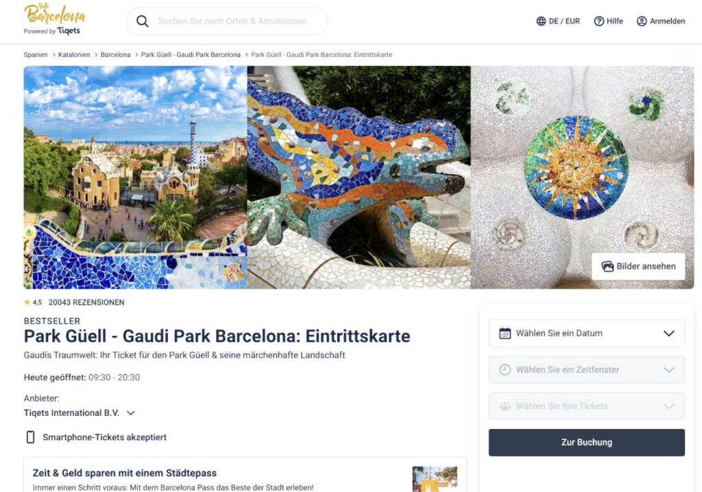 Park Güell Tickets ohne Anstehen online buchen