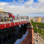 Barcelona, Spain – May 9, 2017: This Is An Observation Deck In The Former Arenas Bullring In The Spa