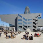 Placa de les Glories Catalanes with Disseny Design Museum of Barcelona and Torre Agbar