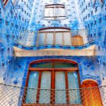 BARCELONA, SPAIN – SEPT  04, 2014: Interior and inner chambers Gaudi’s  creation house Casa Batlo.