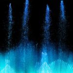 Magic Fountain Of Montjuic Light Show At Plaza Espanya In Barcelona.