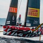 Luna Rossa Prada Pirelli LEQ12  Prototype Day121 Cagliari Sailing Match Race Two boats