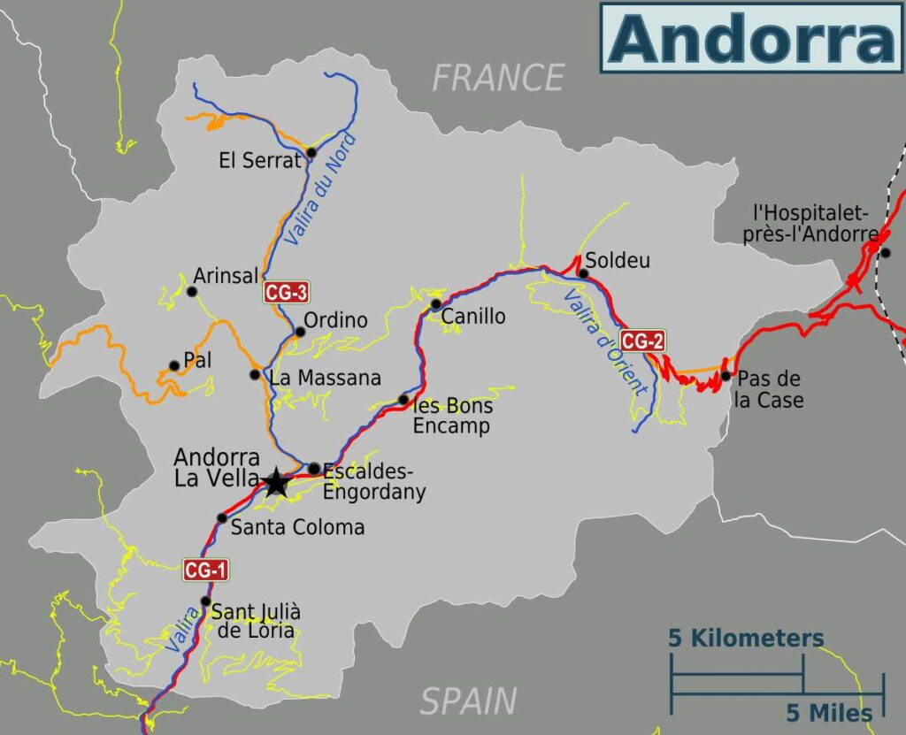 Anreise aus Katalonien nach Andorra 